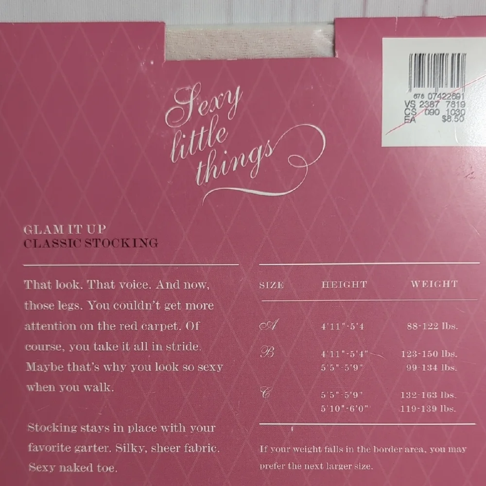 Designer 90's Pantyhose Bundle‎ Pair Givenchy Victoria's Secret Size C NEW
